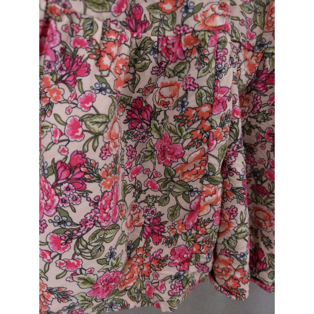 Old Navy Sundress Women S Pink Floral Tiered Sleeveless Adjustable Strap Pocket - Picture 4 of 8